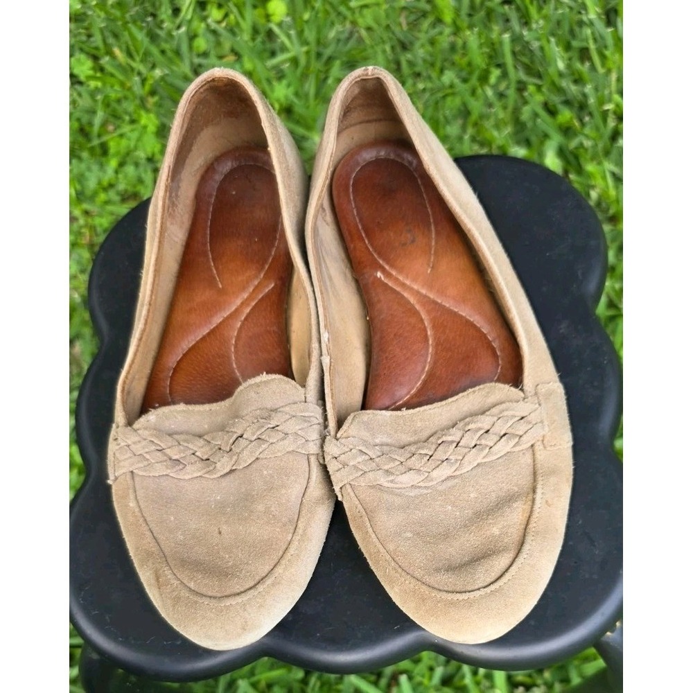 Born Concept BOC Women's 7.5  Brown Slip-on Driving Loafers Flats Moccasins